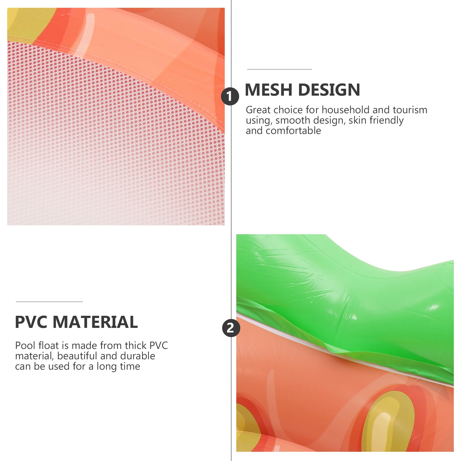 เบาะลอยน้ำ PVC ทนทาน สำหรับผู้ใหญ่ น้ำหนักเบา ขนาดเล็ก เบาะพักผ่อนในสระแบบเป่าลม เก้าอี้ลอยน้ำ นุ่มสบาย เป็นมิตรกับผิว