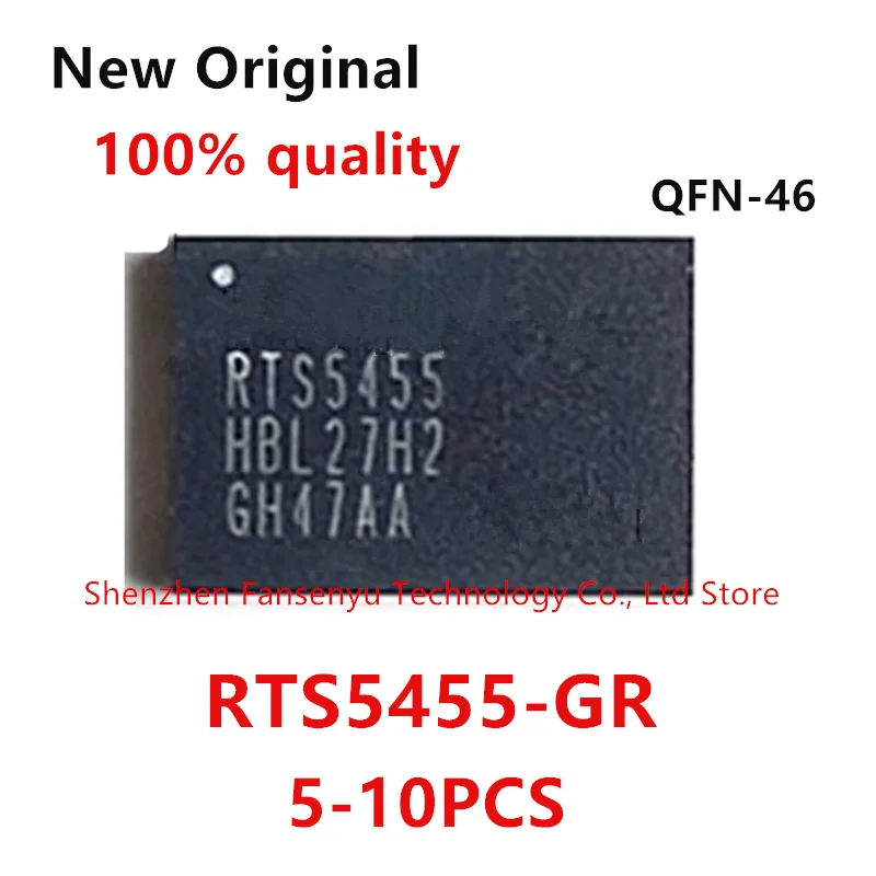 

(5-10piece)100% New RTS5455 RTS5455-GR QFN-46 Chipset.