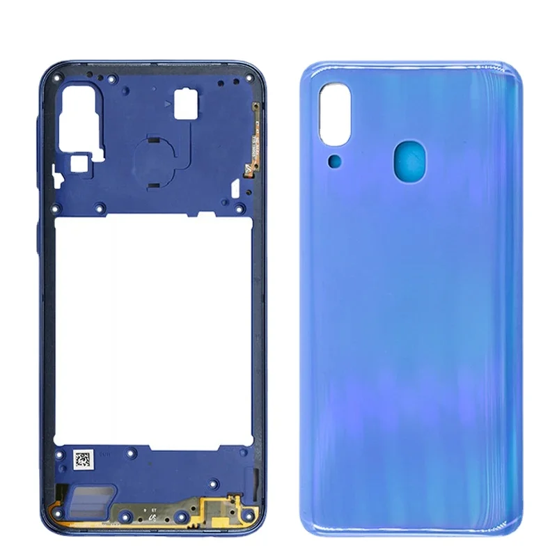 Middle Frame For Samsung Galaxy A40 2019 A405 SM-A405F A405DS Housing Middle Frame +Battery Back Cover Rear Door Cover