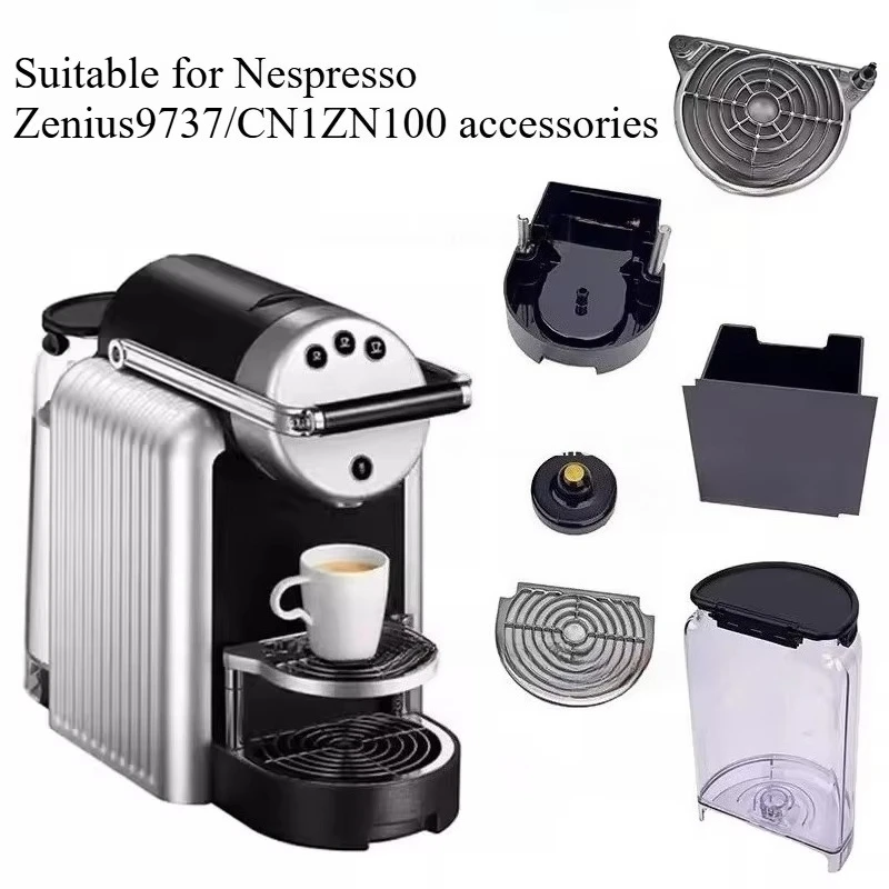 Apply To Nespresso Zenius Coffee Machine CN1 Water Storage Tank Capsule Box Drip Tray Cup Holder Accessories 9737