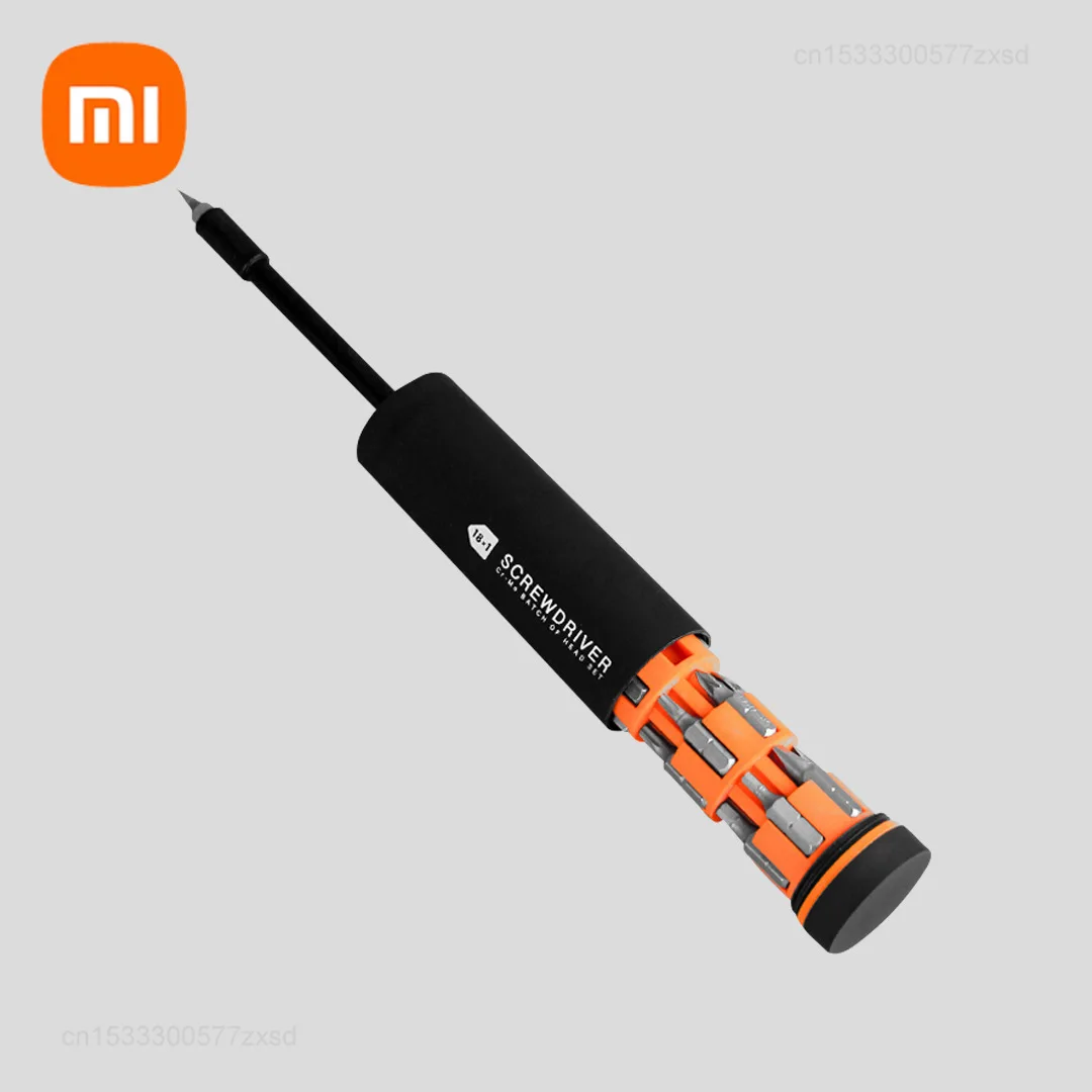 Xiaomi JIUXUN 18 In 1 Screwdriver Set Black Suit 18 Fine Batche Wheel Storage Home Repair Screwdriver Multi-purpose Screwdrivers