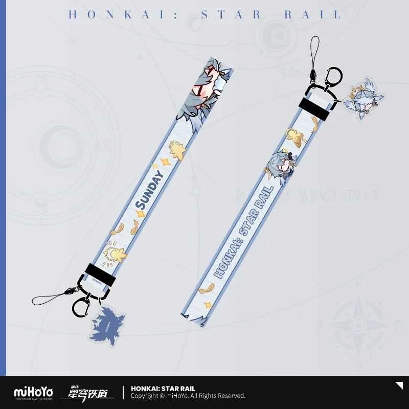 Sunsyea Honkai Star Rail Official Merch miHoYo Original Authentic Mobile Phone Lanyard March 7th Dan Heng Jing Yuan Aventurine