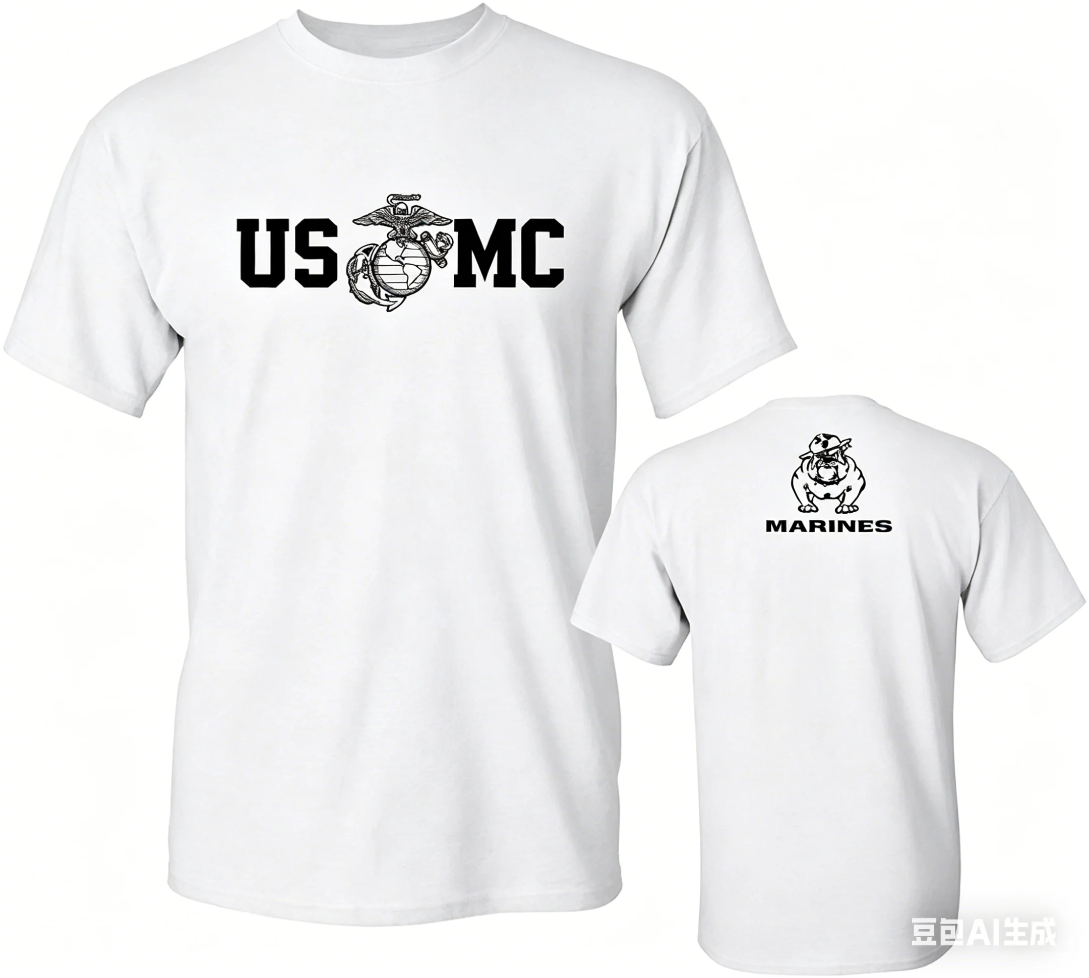 2026 US Marine Corps Bull Dog USMC Military T-Shirt Cotton O-Neck Summer Short Sleeve Casual Mens T-shirt Size S-4XL Comfortable