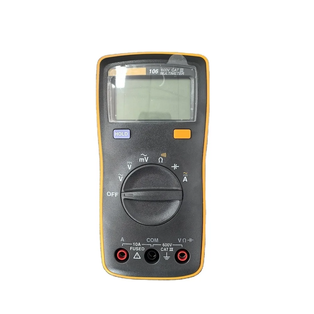 

In Stock 106 Palm-sized Digital Multimeter Input Terminal for Ac and Dc Current Measurements to 10 a and Current
