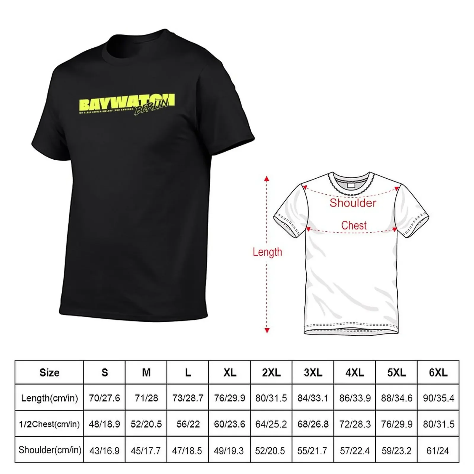 New Baywatch Berlin T-Shirt T-shirt short sweat shirts men clothing