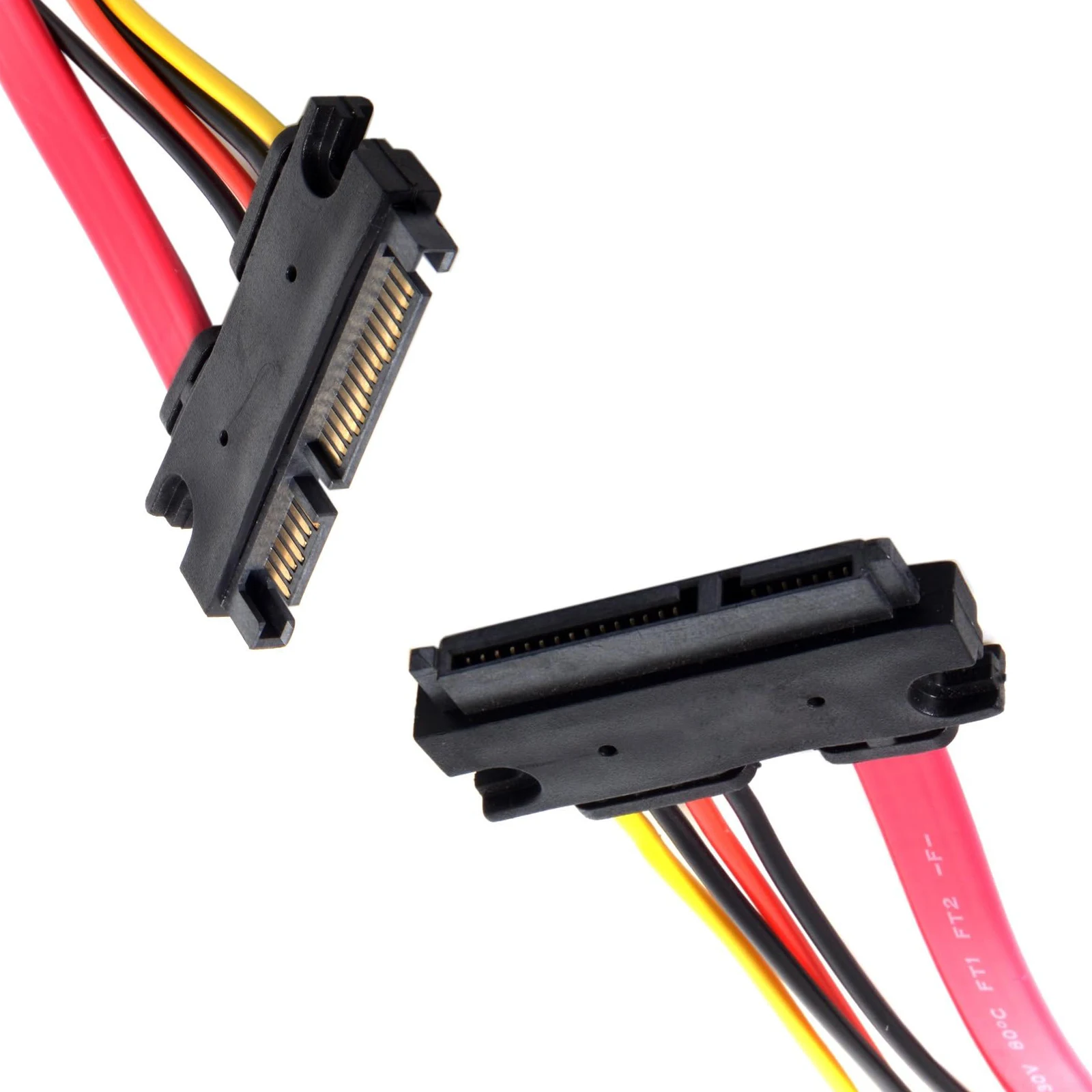 SATA 22 Pin Male To Female Sata Extension Cable SATA 3 III 22 Pin 7+15 Pin SATA Data Power Combo Extension Cable