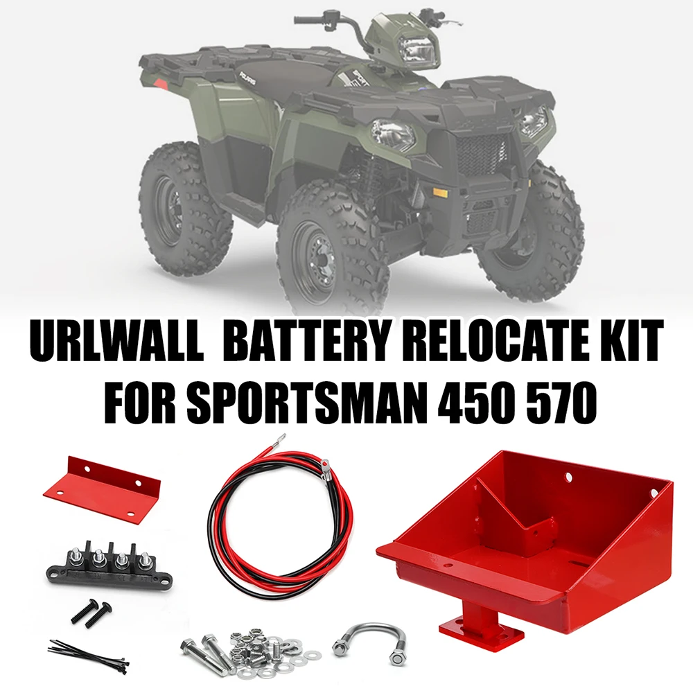 

New Cross-Country Motorcycle Battery Relocate Kit For Polaris 2014-20 Sportsman 450 570