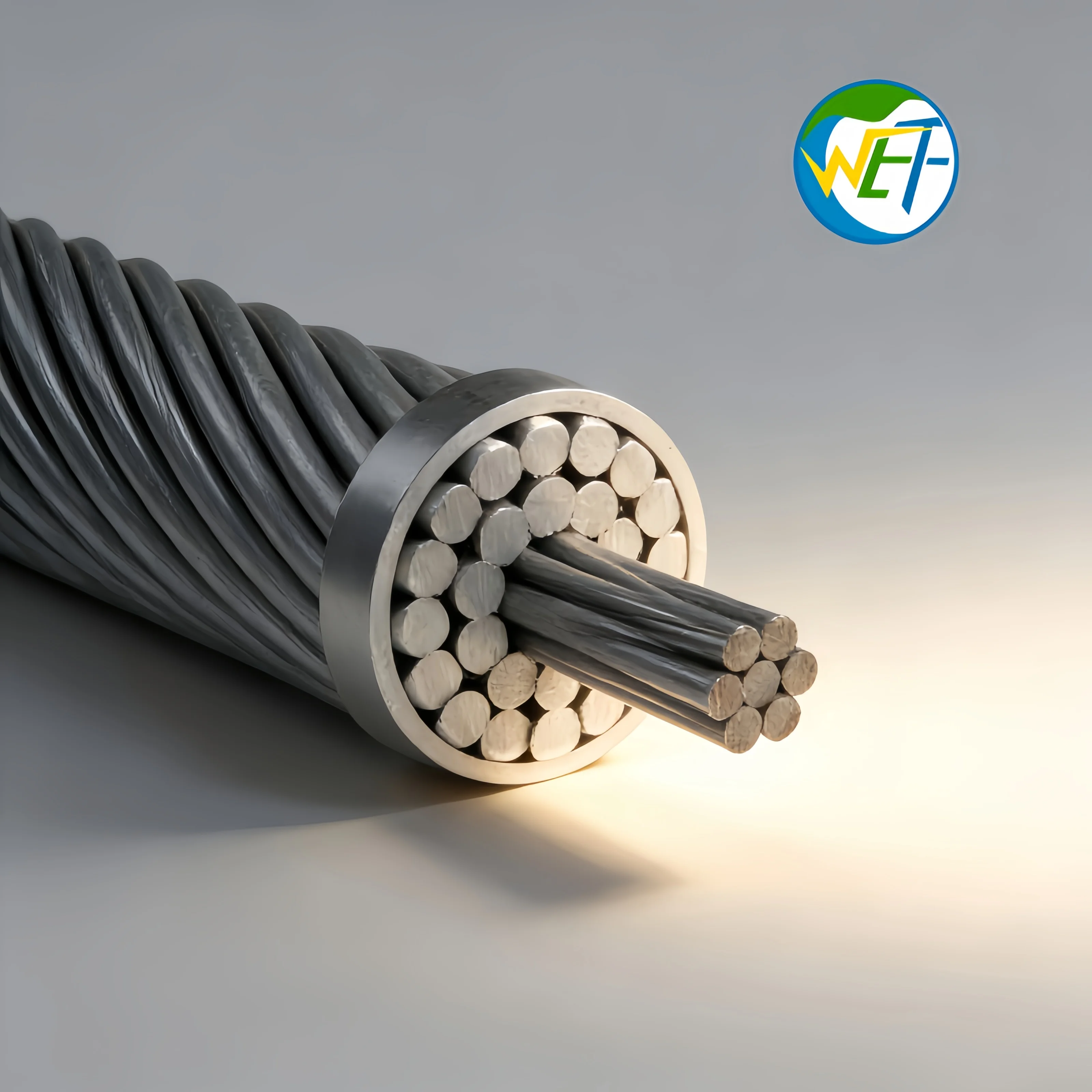 ACSR Conductor  Overhead Conductor Power Transmission 100 Square Bare ASTM B232 ACSR Awg Cable  Insulationfor Photovoltaic