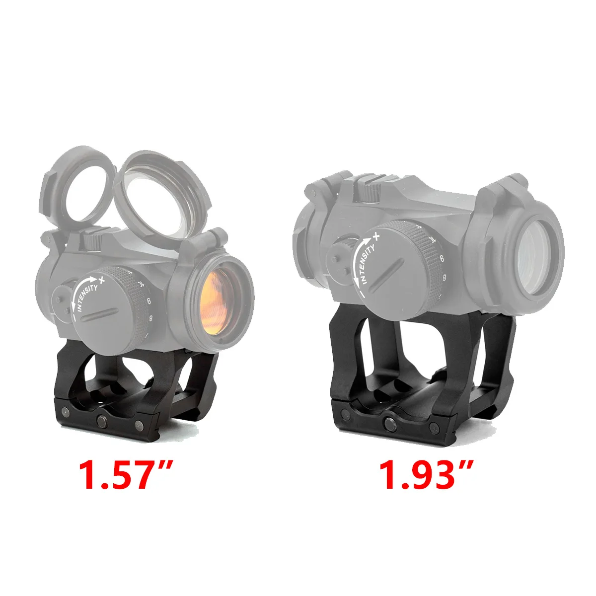 Support QD Scar Leap 1,57 pouces (1,93 pouces de hauteur) pour viseur point rouge T01 T02, avec marquages originaux complets
