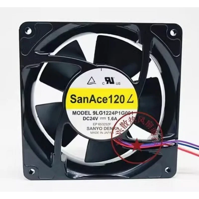 

C for Sanyo Sanace 9LG1224P1G001 DC24V 1.6A Metal High Airflow Cooling Fan