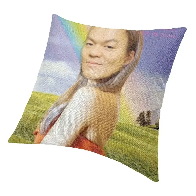 JYP Meme-Just Modern Home Decorative Cushion, Chair Cushion Peach skin polyester pillowcase