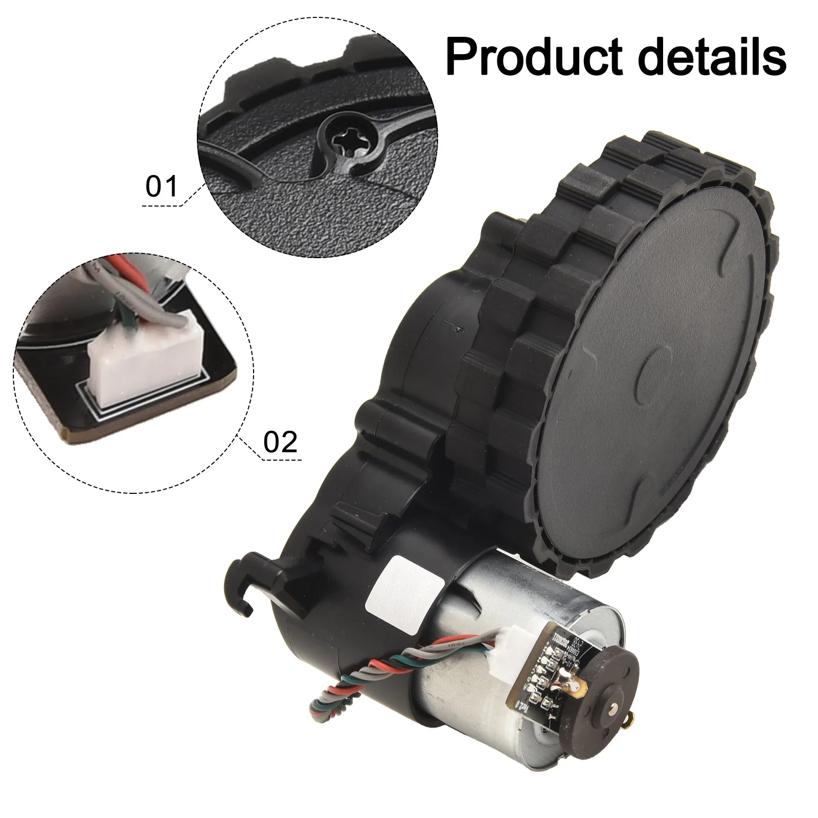 Robot Vacuum Maintenance Robot Vacuum Wheel Robot Vacuum Replacement Wheel Self-Emptying Wheel Left Right Wheel Design
