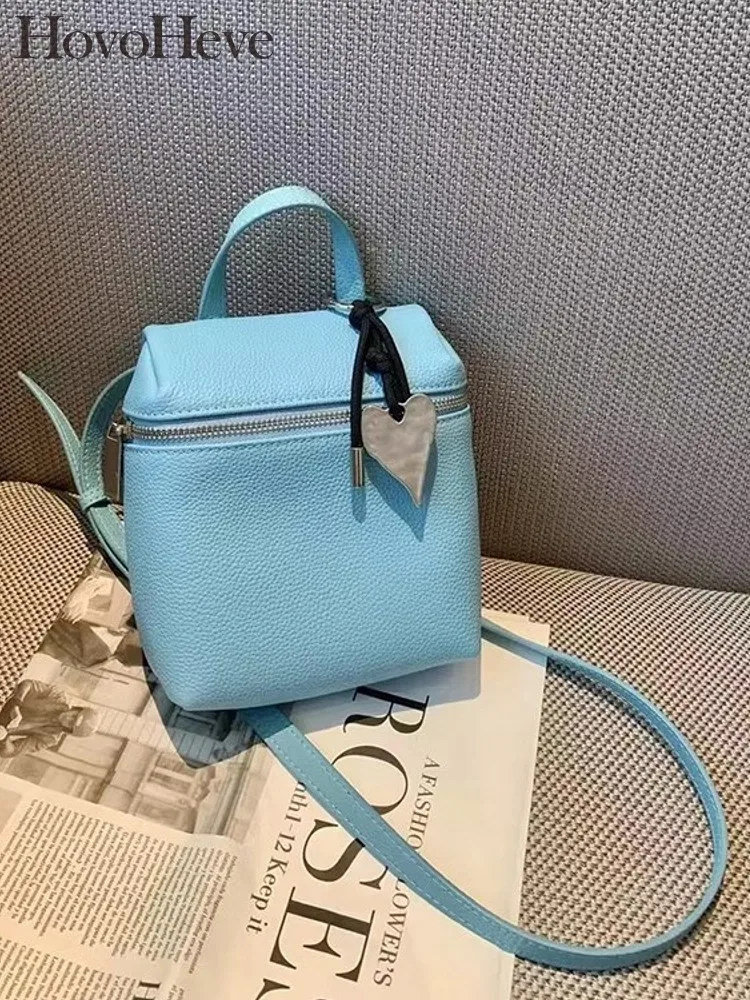 

Retro Womens Designer Vintage Solid Color Genuine Leather Small Flap Bag Casual Tote Handbag Sweet Single Shoulder Crossbody Bag