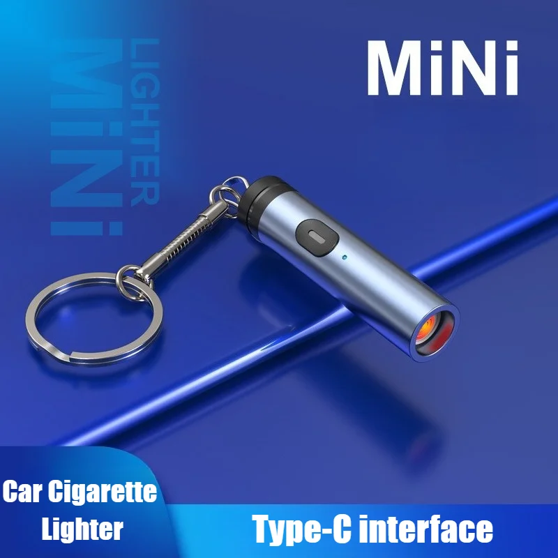 

Newest Portable Car Ignifier Smoke Windproof Lighter Without Open Fire Type-C Interface Cigarette Lighters & Smoking Accessories