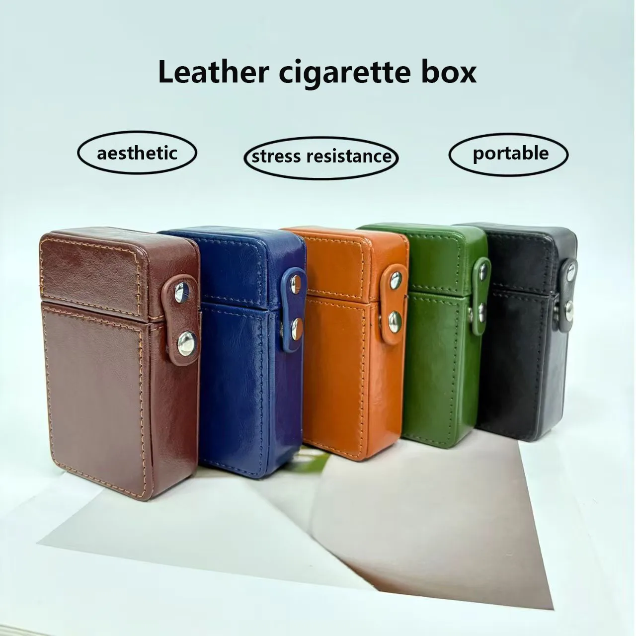 20-Slot Super Slim Cigarette Case for 5.5mm I Ultra-Light Portable Holder for Men & Women I New Trendy Pop-Up Design Gift Box