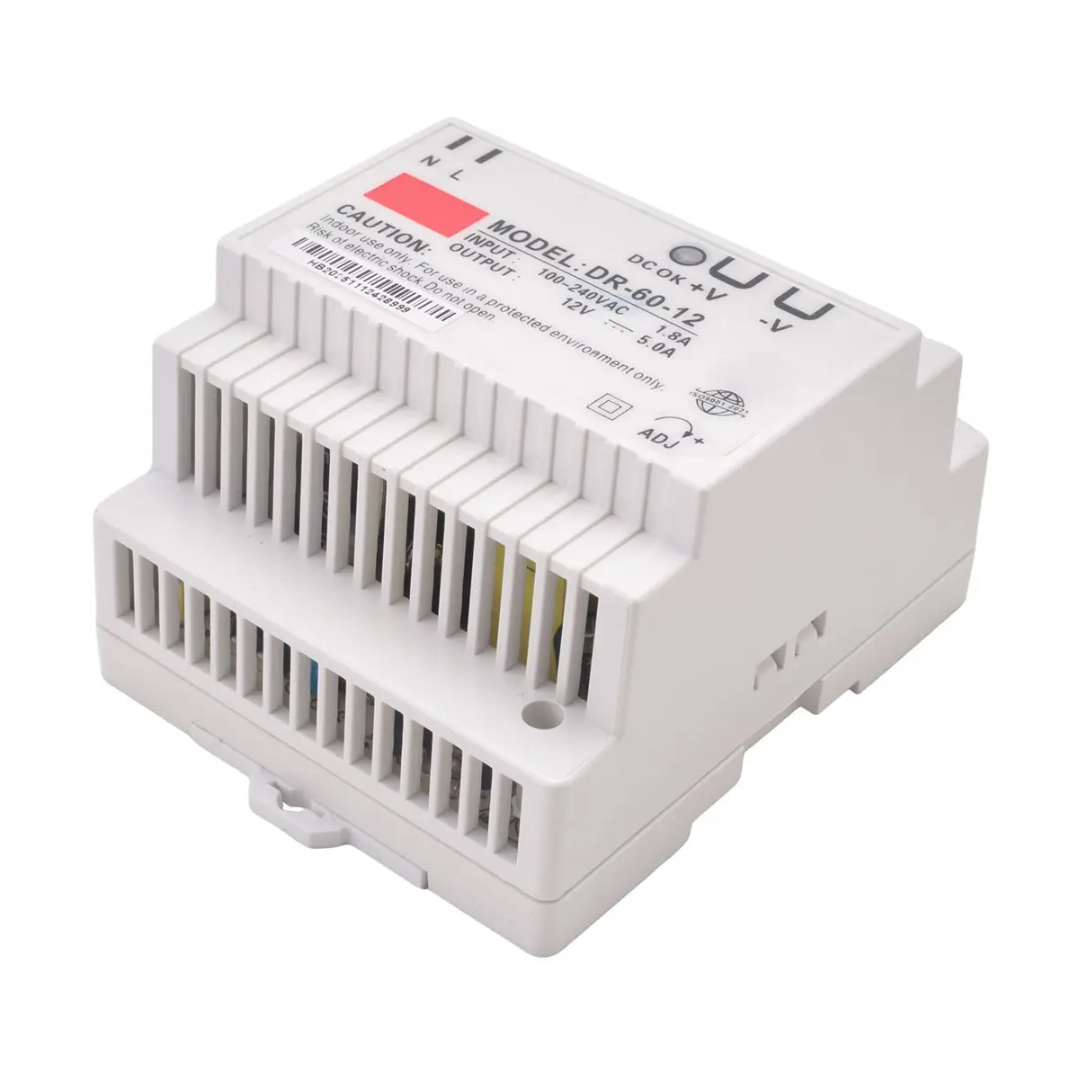 A49T -60-12 Transformer 12 Volt 5 Amp Industrial Din Rail Power Supply 220V Ac To 12V Dc Power Supply(12V)