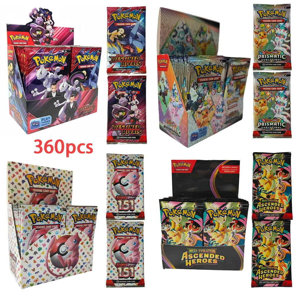 pokemon-tcg-booster-box-360-carte-da-gioco-serie-crimson-violet-carte-rare-da-collezione-giocattolo-per-bambini-regalo-di-compleanno-per-collezionisti