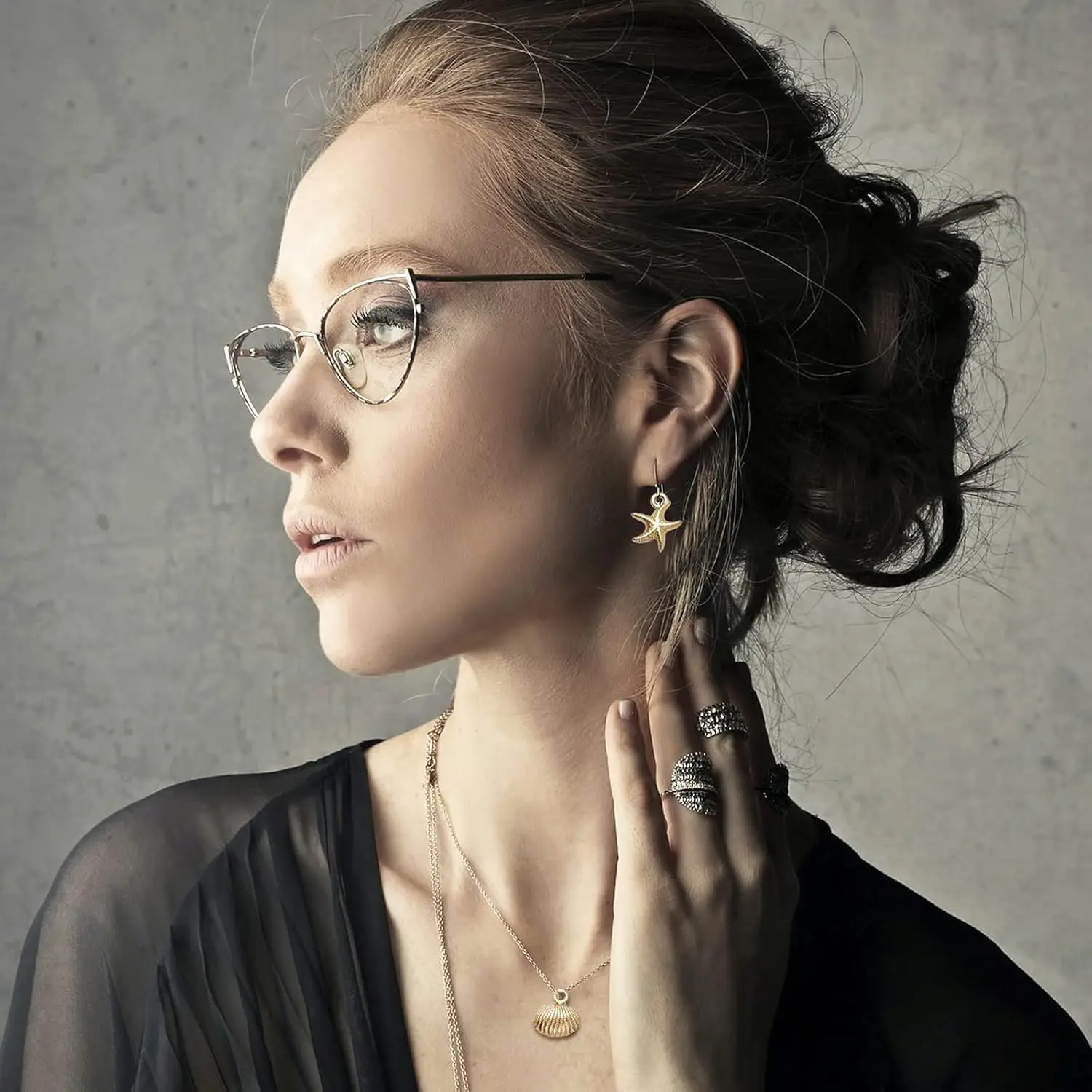 Gold Plated Shell Starfish Conch Charms Alloy Ocean Theme Pendants Sea Animals Dangle Charms for DIY Earrings Necklace Bracelet