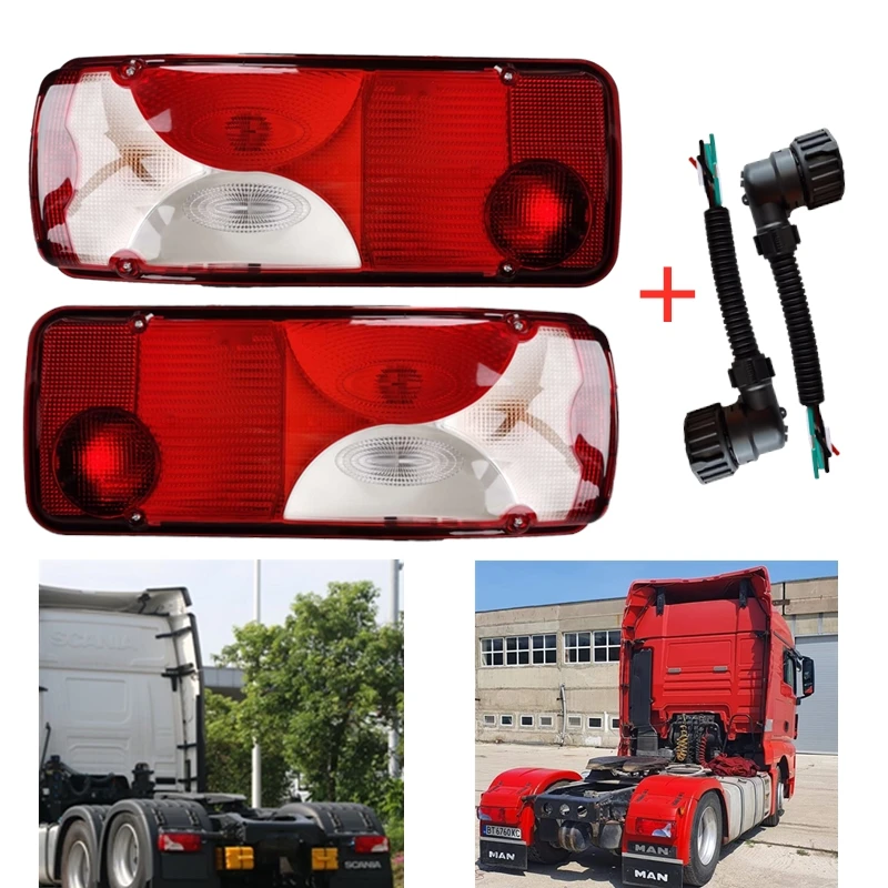 

1Pair 24V truck tail lamp for SCANIA Truck R114 R124 R144 R420 R500 P400 P450 R730 G400 G460 truck tail lamp 1756754 1756751