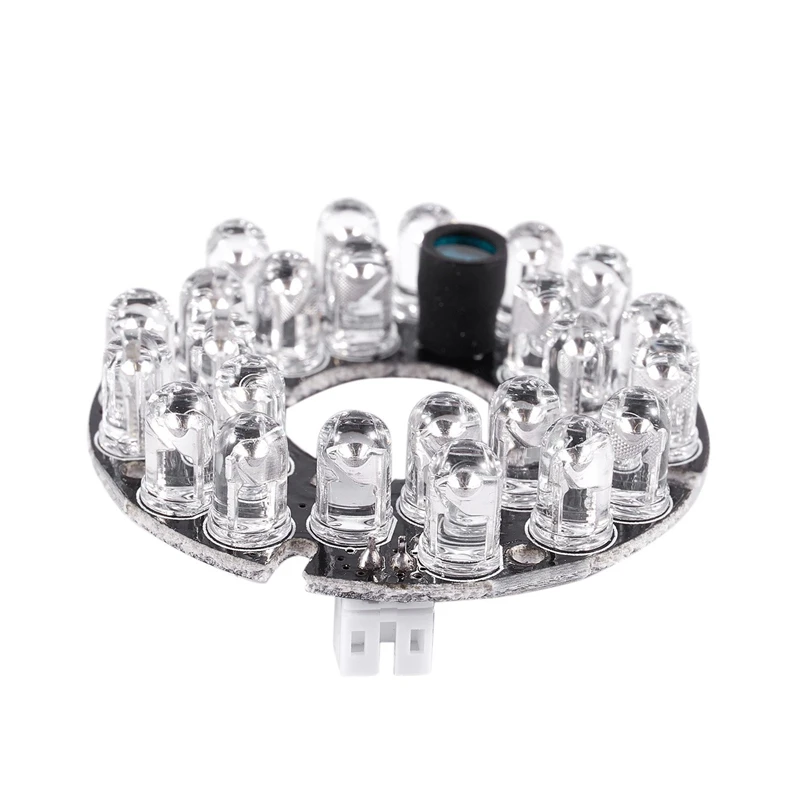 2X CCTV Camera 10Mil 90 Degree Red 5Mm 24 LED Bulb IR Infrared Lamp Board