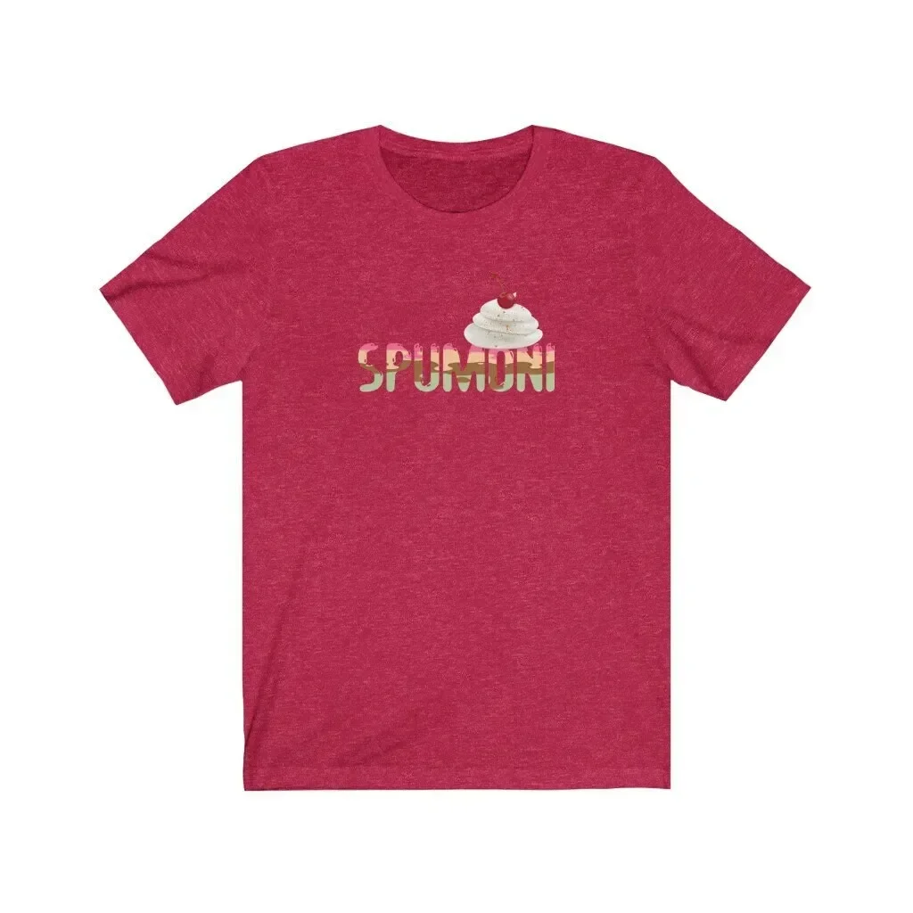 Spumoni With Whipped Cream Cocoa Powder A Cherry on Top Jersey  T Shirt