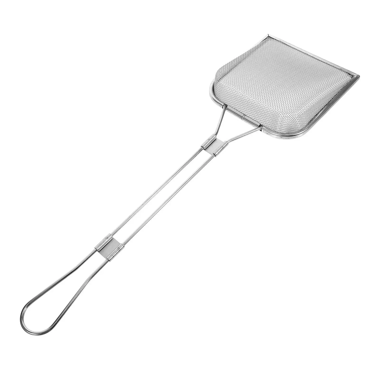 

304 Stainless Oil Residue Filter Shovel Sieve Strainer Square Strainer Slotted Spoon Kitchen Tool Colander Ladle