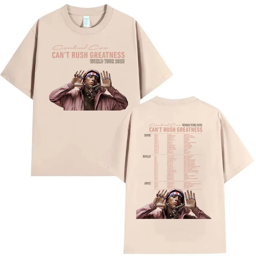 Rapper CENTRAL CEE CAN T RUSH GREATNESS World Tour 2025 Graphic T