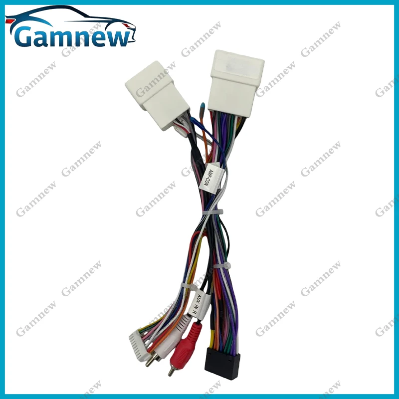 16Pin Car Wiring Harness Adapter Canbus Box Decoder For Mitsubishi Pajero V97 V73 V60 Outlander Android Power Cable