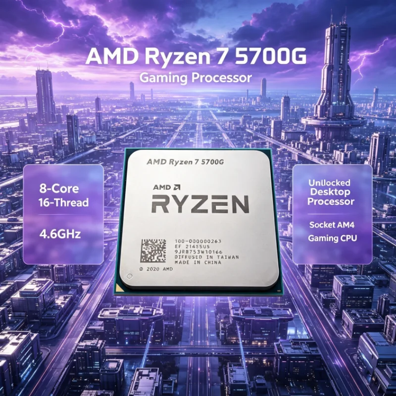 AMD R7 5700G Socket AM4 CPU 7nm 4.6GHz 8 Cores 16 Threads 16MB L3 100-000000263