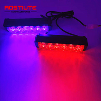 2X6 LED Strobe Light Red Blue Flashing Strobo Automotivo 12v Warning Emergency Lamp Led Police Beacon for Motorcycle Truck Car