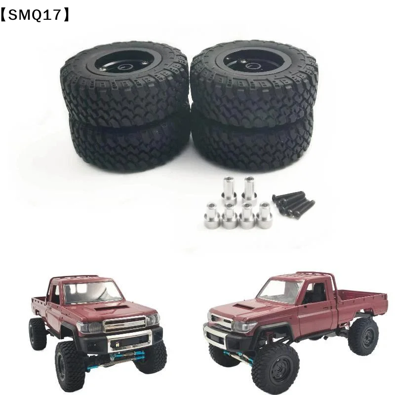Mn Rc Crawler Rubber Beadlock Tires 74mm With Extended Body Post For Mn 82 82S Rc Off Road Climbing Car Upgrade Parts