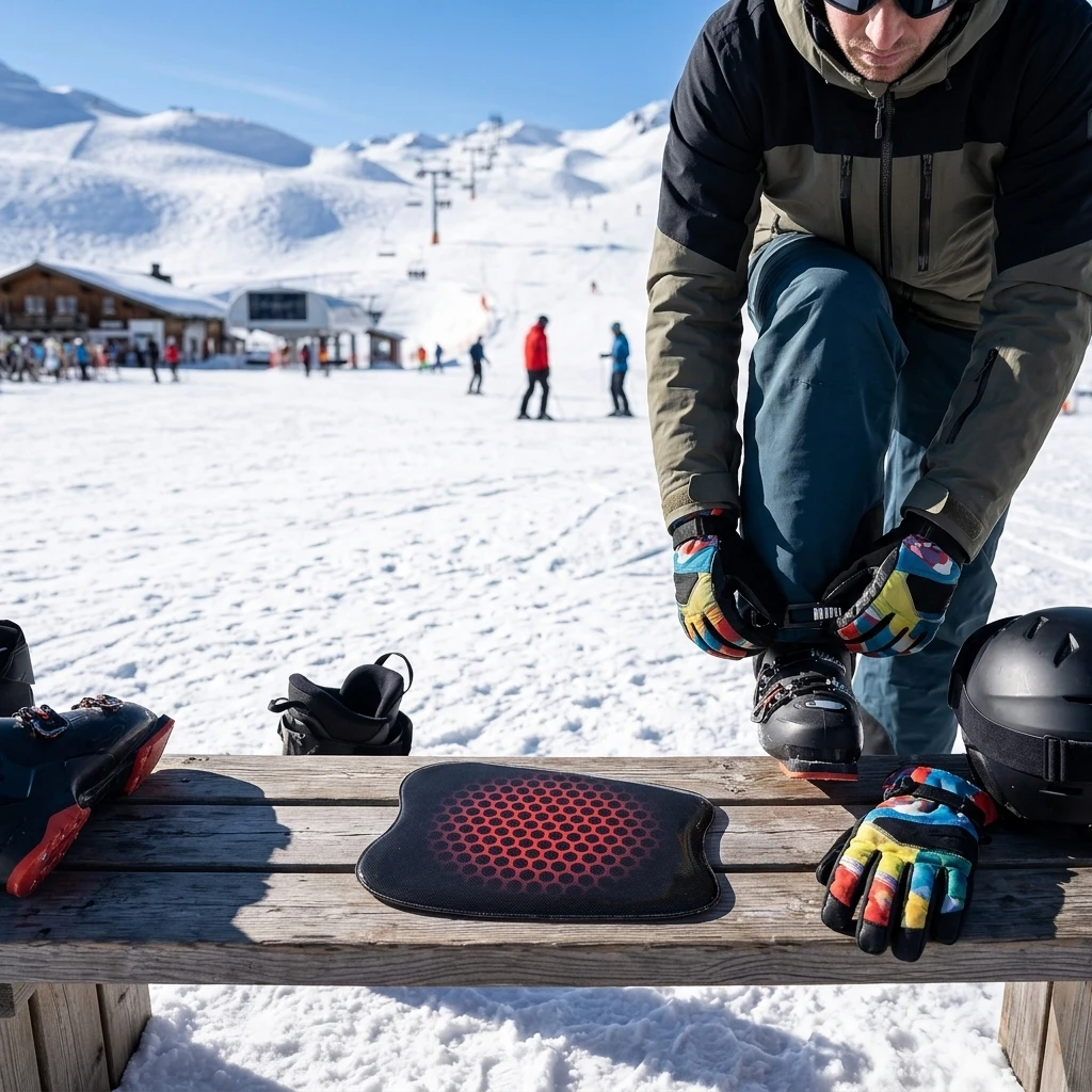 1/2pcs Ski Shin Guard Soft Reusable Shock Absorbing Polyester Professional Shin Pad for Men Skiing Snowboarding Supplies