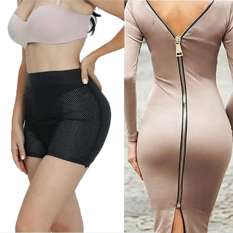 GUUDIA Booty Enhancement Body Shaper Panties Tummy Control Breathable Little Hole Buttock Enhance Butt Lifter Shapewear Boyshort