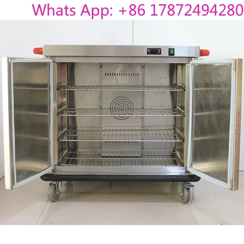 220V Double door banquet heat preservation dining car commercial hotel insulation delivery dining car banquet insulated cabinet