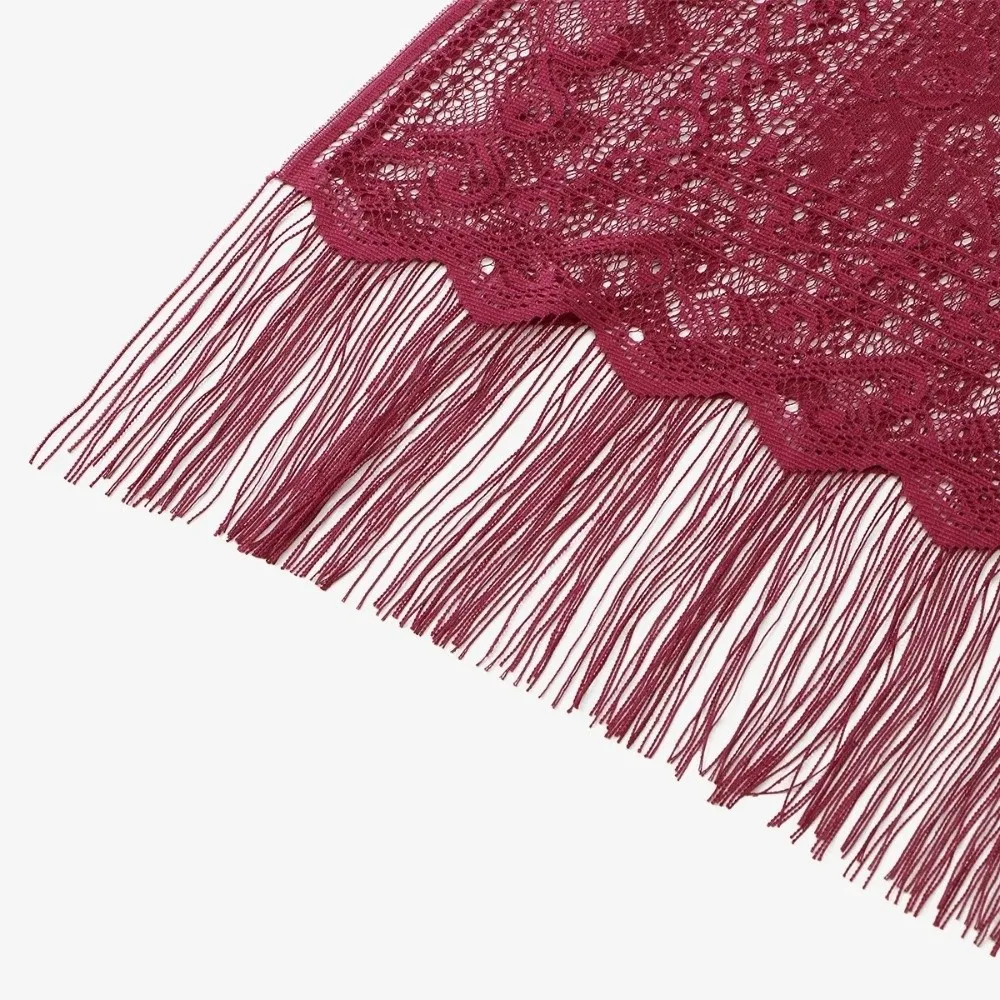 

Женская тюлевая накидка с V-образным вырезом и бахромой, ажурная, разноцветная, для свадьбы, выпускного вечера и вечеринок