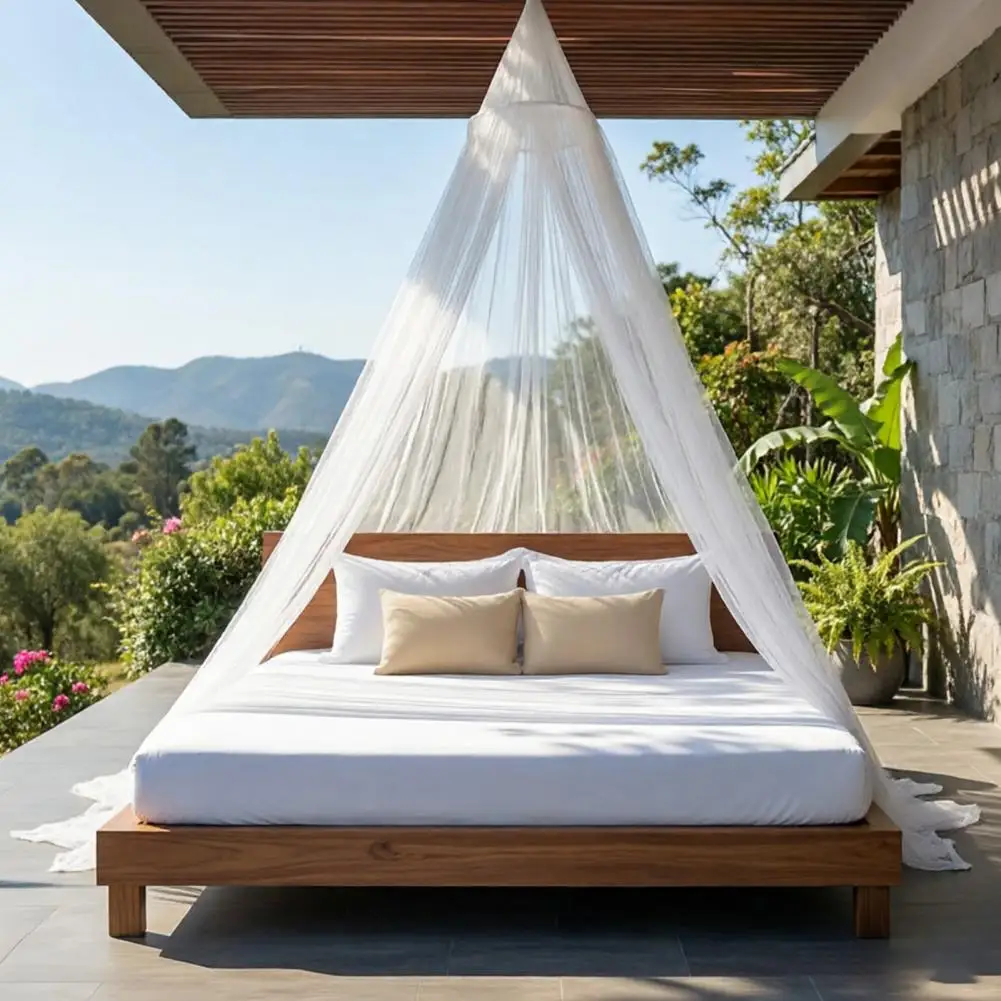 Hanging Mosquito Net Mosquito Net Bed Canopy Hanging Mesh Tent with Storage Bag Dome Bed Drapes for Indoor Outdoor Use King Twin