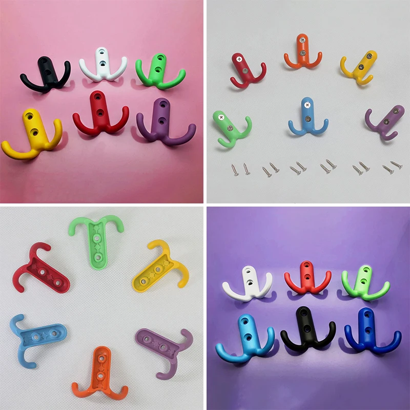 New Coat Wall Hook Coat Hat Hook Zinc Alloy Hook Solid Color Hook Single Hook Creative Home Furnishings Behind The Door