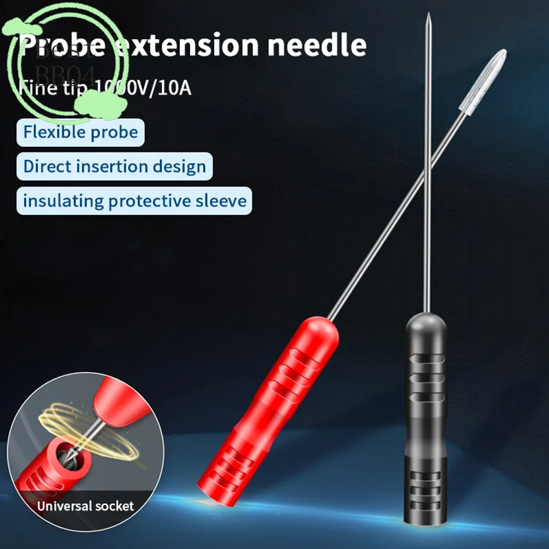 (BBQ4)2pcs/set PT2003 Pen Extension Needle Multimeter Test Probe Tip Test Lead Tester Tools Car Tip Probes Diagnostic Tools