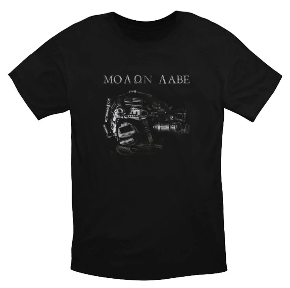 

Modern Version Spartan Helmet Molon Labe T-Shirt 100% Cotton O-Neck Summer Short Sleeve Casual Mens T-shirt Size S-3XL