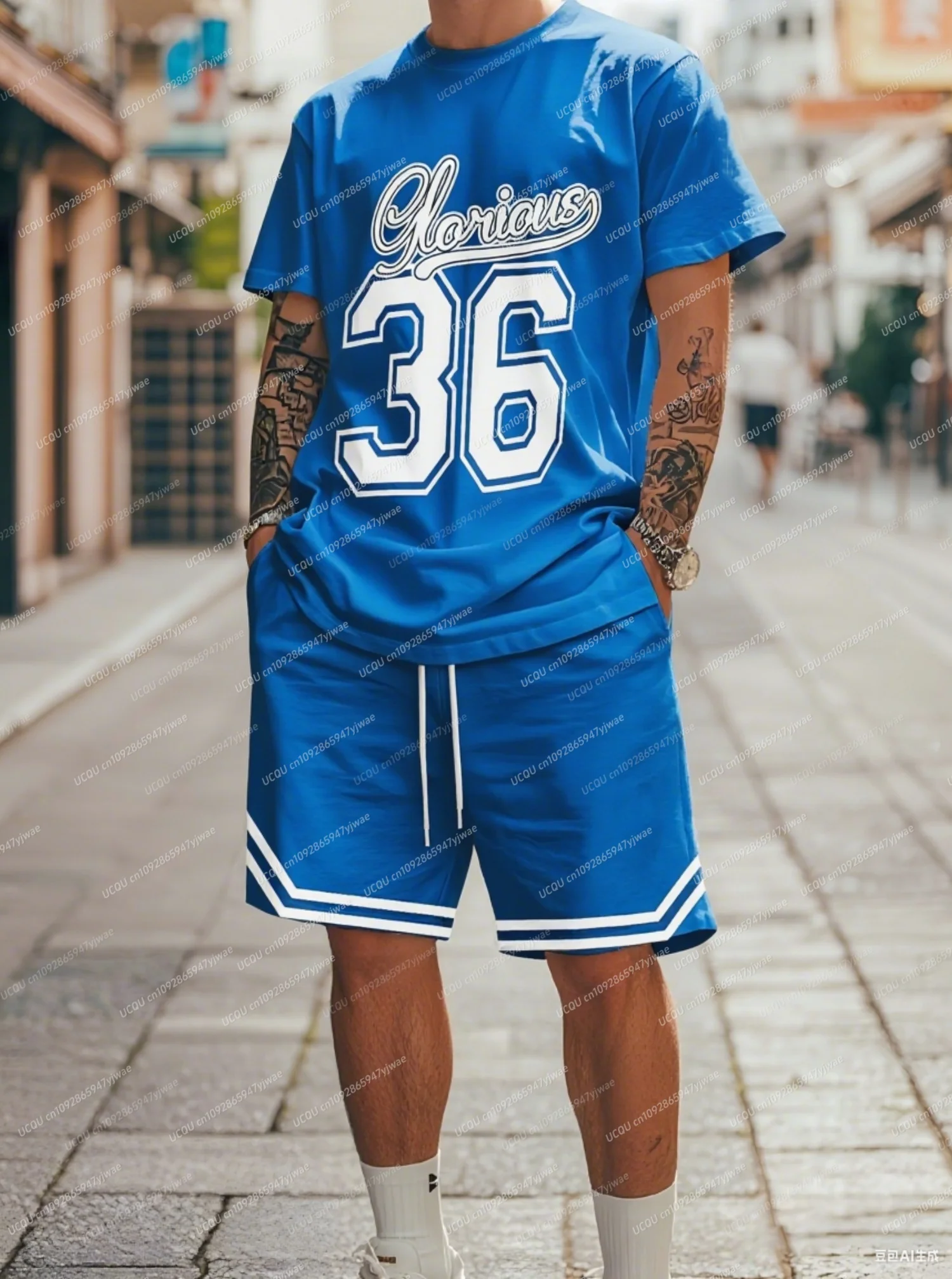 2025 Chicago No.36 Printed Men's Suit Tracksuit 2 Pieces Set American Sports Two-Piece Set Men's Tracksuit MEN clothes