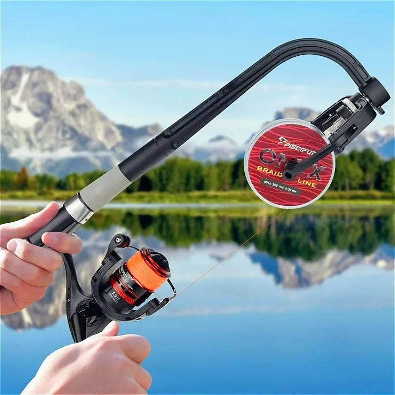 

Fishing Line Winder Spooler Portable Reel Carpfishing Fishing Tensioners Line Unwinding Anti Twist Reel and Adjustable Handle