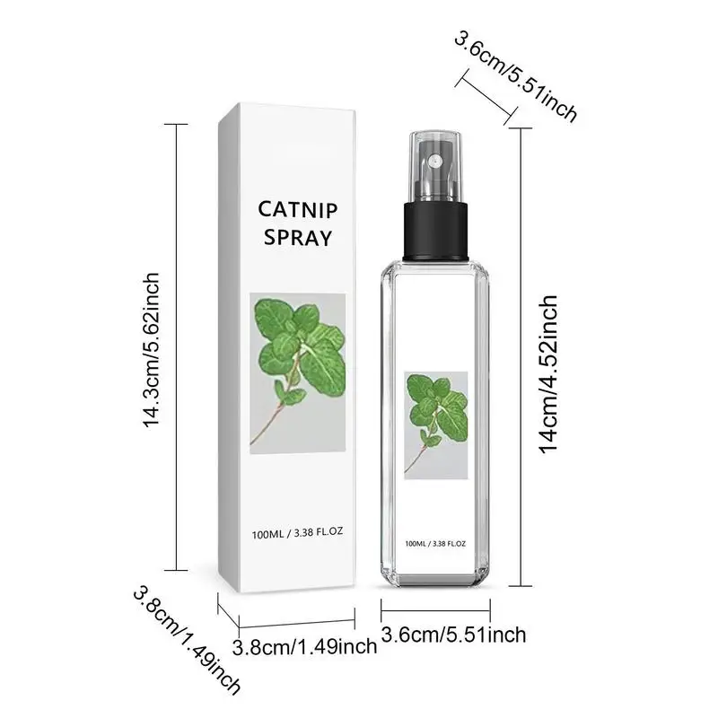 Catnip Cat Joy Spray Training Catnip Spray 100ml Pet Care Liquid Catnip Natural Plant Cat Attract Spray For Indoor Kittens Cats