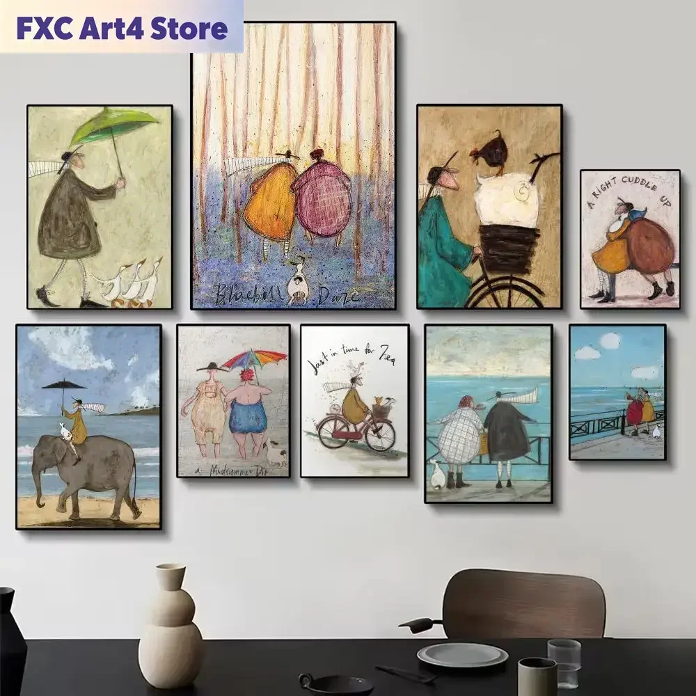 Rahmenloses Sam T-Toft Kunstposter Wandbild für Wohnzimmer Heim Dekoration Wanddekoration