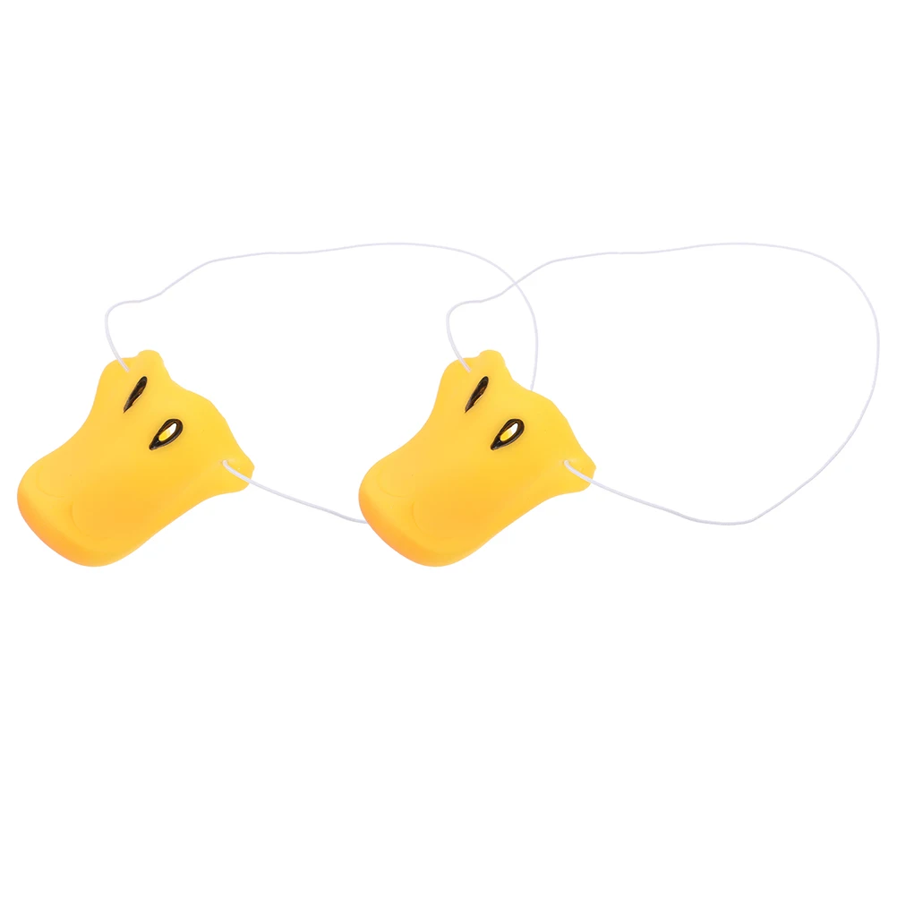 

2pcs Duck Nose Props Simulation Vinyl Halloween Animal Beak Black Cosplay Costume Party Decorative Reusable Accessories