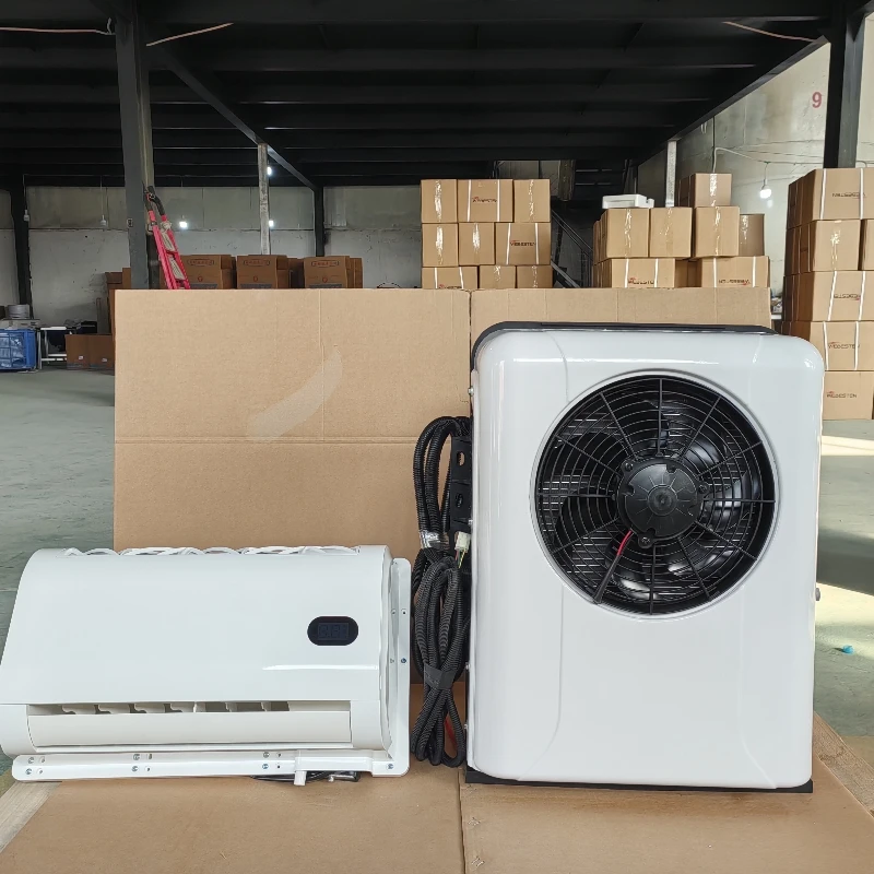 Parking  car air conditioner for trucker  12V 24V DC Mini split car Air Conditioner