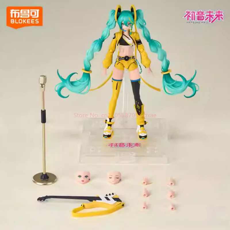 جديد حقيقي Blokees 17 سنتيمتر Hatsune Miku لطيف أنيمي عمل نموذج لجسم جمع المنقولة غرفة الديكور اللعب هدايا عيد الميلاد