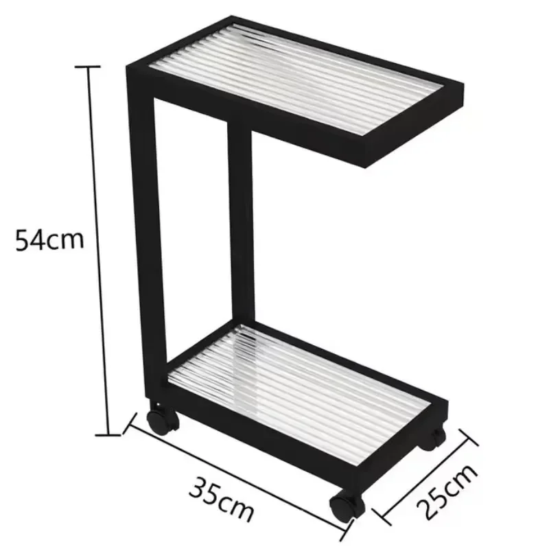 Modern Rectangular Tempered Glass Coffee Table With Sturdy Metal Frame Simple Living Room Center Table Furniture Home Decor