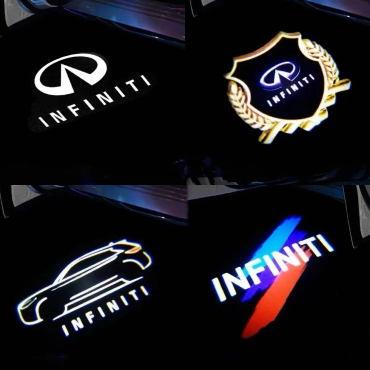 

Led Car Door Projector Light Laser Welcome Lamp for Infiniti FX37 FX50 EX G37 G25 Q40 Q50 Q60 QX50 QX60 QX70 QX80 EX25 2013-2025