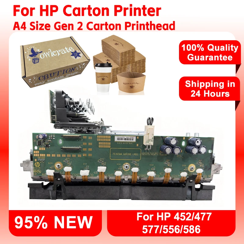 GACINK For A4 Size Carton Printer Head For HP 452/477/577/556/586 Printhead for Carton Printing Machine Cardboard Inkjet Printer