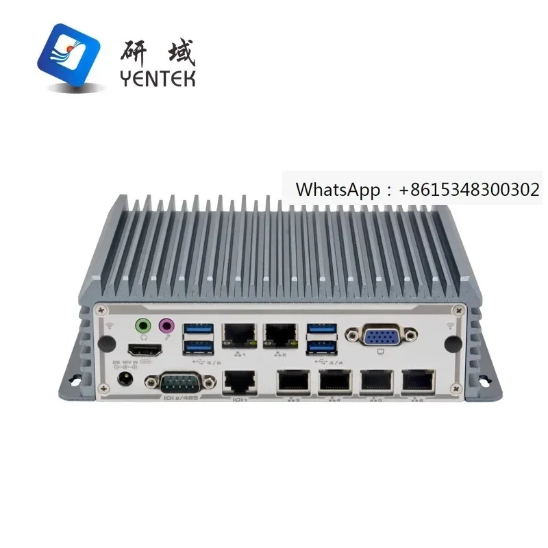 

C5750S-L4 Gigabit 6-port dual string fanless computer with multiple network ports, small server, mini industrial control host